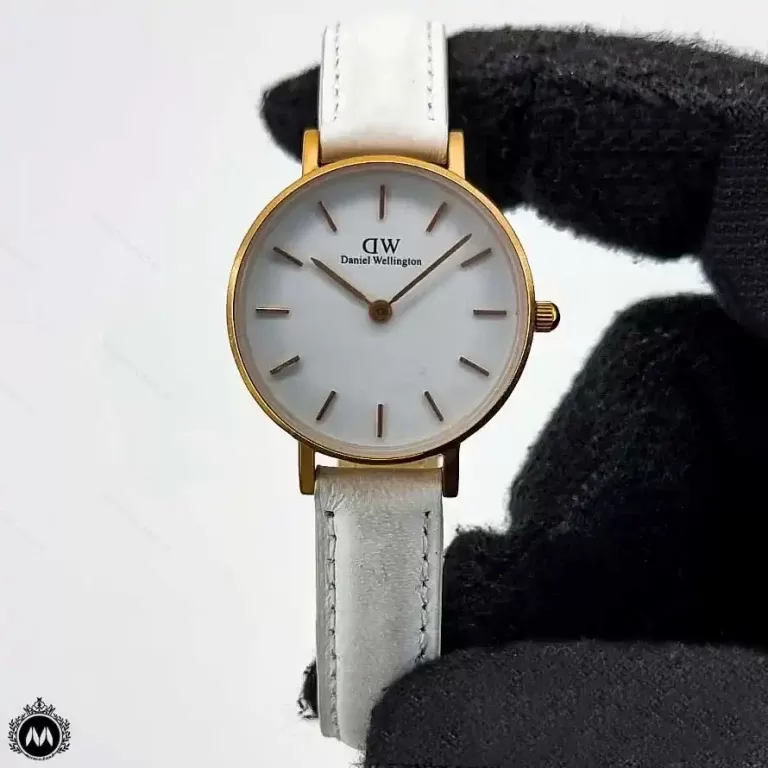 ساعت زنانه دنیل ولینگتون بند چرم سفید Daniel Wellington DW00120343