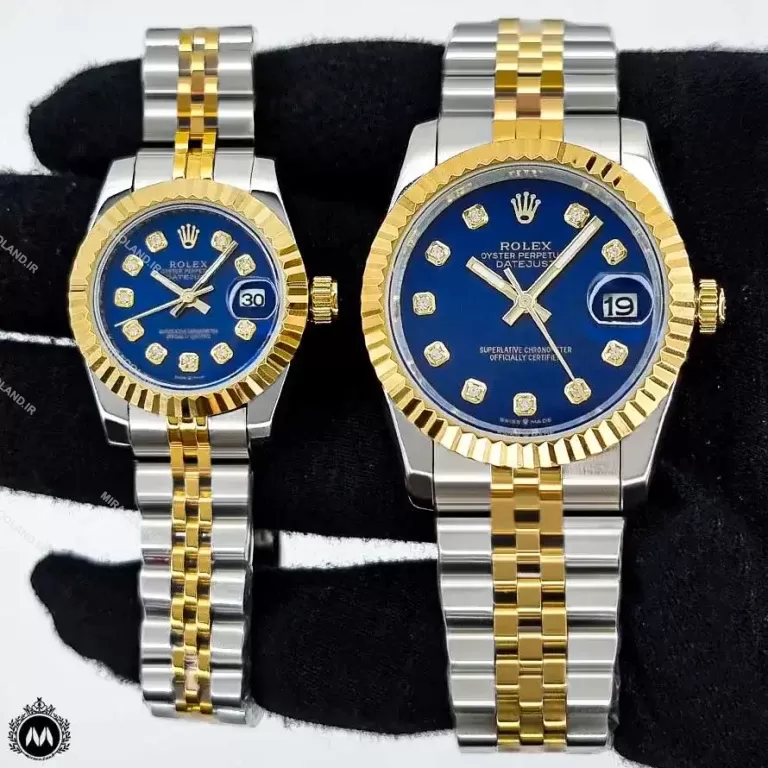 ساعت رولکس دیت جاست دورنگ صفحه آبی Rolex Datejust RXS308