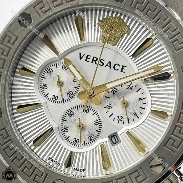 ساعت مردانه ورساچه بند استیل نقره ای Versace V5028G