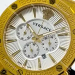 ساعت ورساچه مردانه بند استیل طلایی Versace V5029G