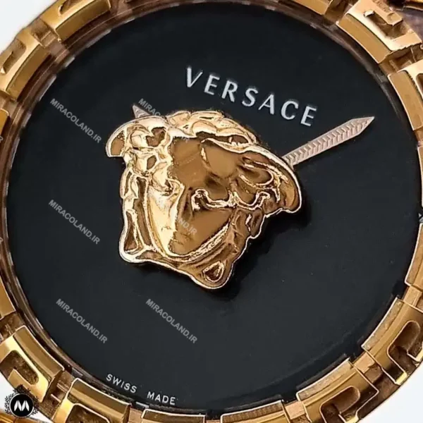 ساعت زنانه ورساچه رزگلد صفحه مشکی Versace 8119L