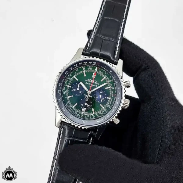 ساعت مچی برایتلینگ خلبانی صفحه سبز Breitling A3013