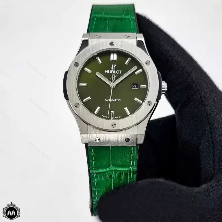 ساعت مردانه هابلوت اتوماتیک سبز Hublot Big Bang 2430G