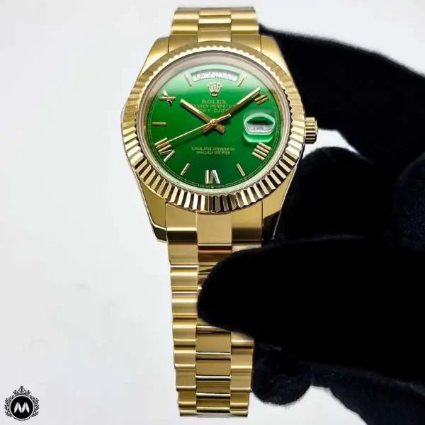 ساعت رولکس دی دیت طلایی صفحه سبز 97056 Rolex Day Date