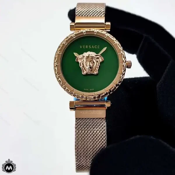 ساعت زنانه ورساچه رزگلد صفحه سبز Versace 8830L