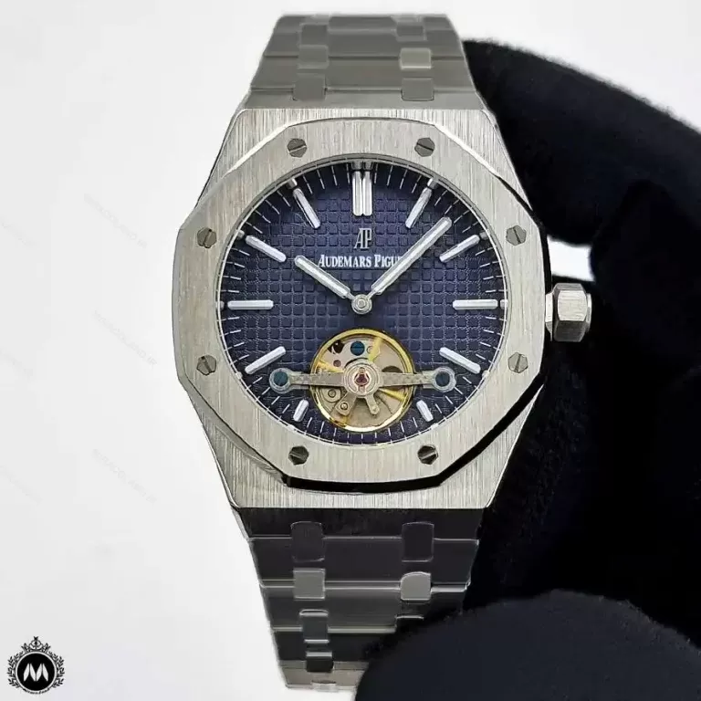 ساعت ادمار پیگه مردانه نقره ای اپن هارت Audemars Piguet Royal Oak OS3366