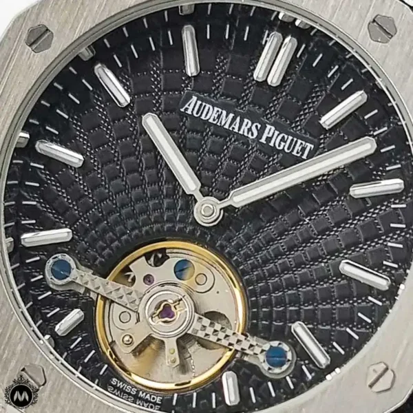 ساعت ادمارز پیگه مردانه نقره ای اپن هارت مشکی Audemars Piguet Royal Oak OS3346