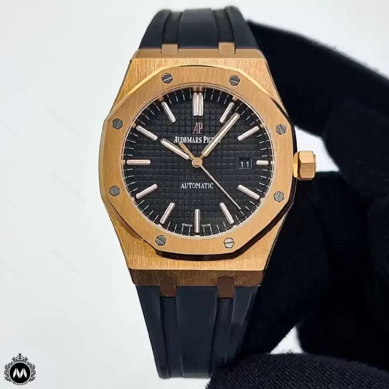 ساعت مردانه ای پی بند سیلیکن اتوماتیک Audemars Piguet Royal Oak OS2173