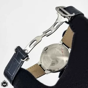 ساعت مچی کارتیر ست مردانه زنانه بالن بلو بند چرم Cartier Ballon Bleu CR42GL