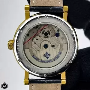 ساعت پتک فیلیپ مردانه اسکلتون طلایی مشکی Patek Philippe P9068G