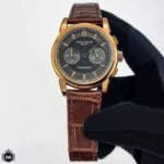 ساعت پتک فیلیپ مردانه بند چرمی سه موتوره Patek Philippe P3540G