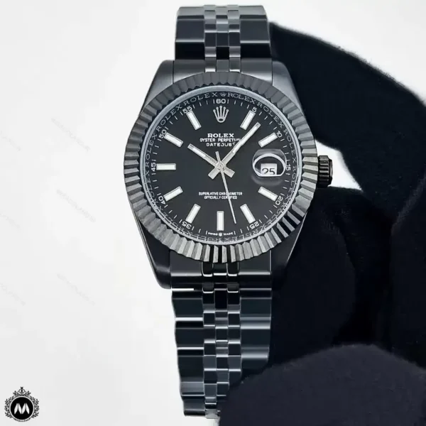 ساعت رولکس مردانه اتوماتیک مشکی مات Rolex Datejust RX4584G