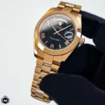 ساعت مچی رولکس دی دیت رزگلد صفحه مشکی 48041 Rolex Day Date