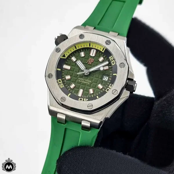 ساعت ای پی مردانه اتوماتیک بند رابر سبز Audemars Piguet OFFSHORE OS6465