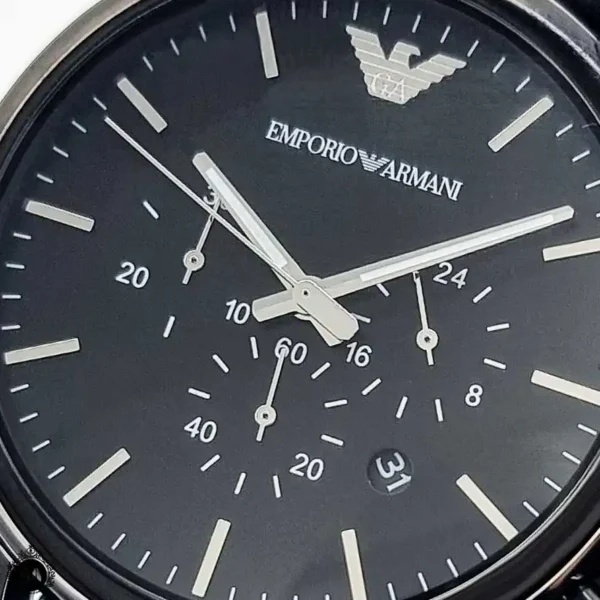 ساعت مچی امپریو آرمانی مردانه بند چرم مشکی Emporio Armani AR1918