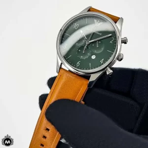 ساعت مردانه امپریو ارمانی بند چرم قهوه ای Emporio Armani AR1941