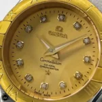 ساعت امگا زنانه صفحه طلایی Omega Constellation OS7870L