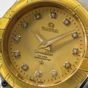 ساعت امگا زنانه صفحه طلایی Omega Constellation OS7870L