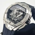 ساعت مردانه هابلوت فضایی نقره ای Hublot Sang Bleu III H75956G