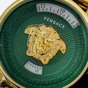 ساعت ورساچه زنانه کنتوری طلایی صفحه سبز Versace V6057L