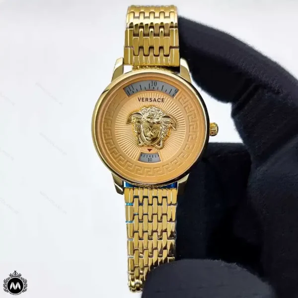 ساعت ورساچه زنانه کنتوری طلایی Versace V6055L