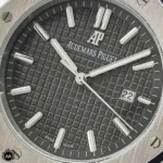 ساعت ای پی مردانه بند رابر صفحه طوسی Audemars Piguet A8650G