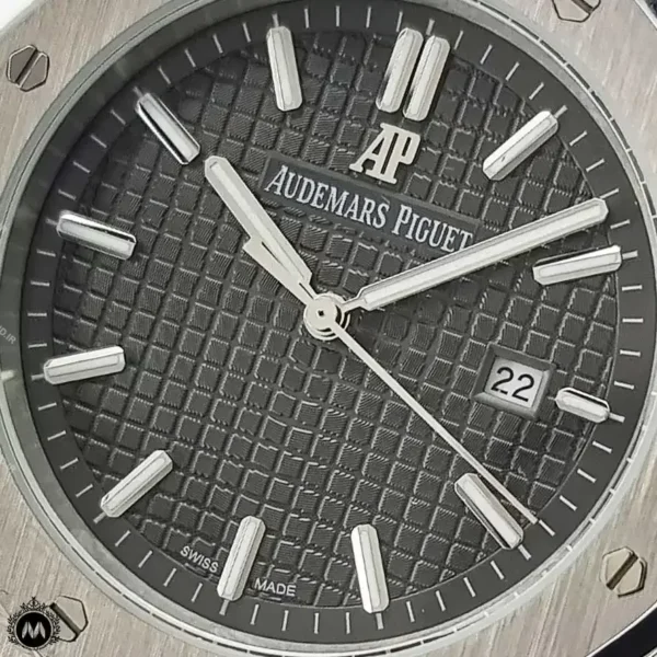 ساعت ای پی مردانه بند رابر صفحه طوسی Audemars Piguet A8650G