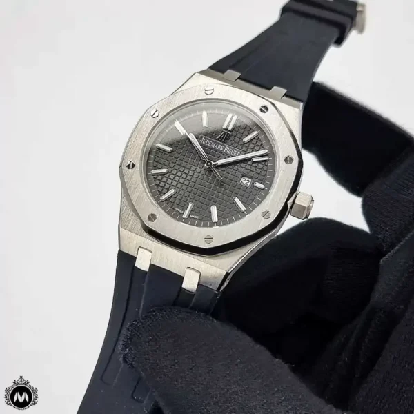 ساعت ای پی مردانه بند رابر صفحه طوسی Audemars Piguet A8650G