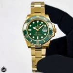 ساعت رولکس سابمرینر اتوماتیک طلایی صفحه سبز Rolex Submariner R7392G