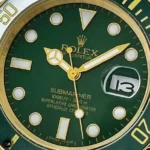 ساعت رولکس سابمرینر اتوماتیک طلایی صفحه سبز Rolex Submariner R7392G