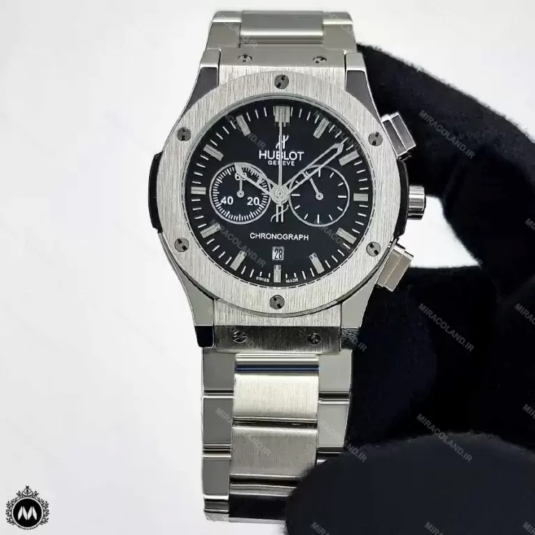 ساعت هابلوت مردانه بند فلزی نقره ای Hublot Big Bang H7842G