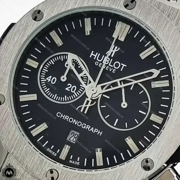 ساعت هابلوت مردانه بند فلزی نقره ای Hublot Big Bang H7842G