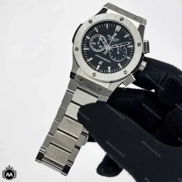 ساعت هابلوت مردانه بند فلزی نقره ای Hublot Big Bang H7842G