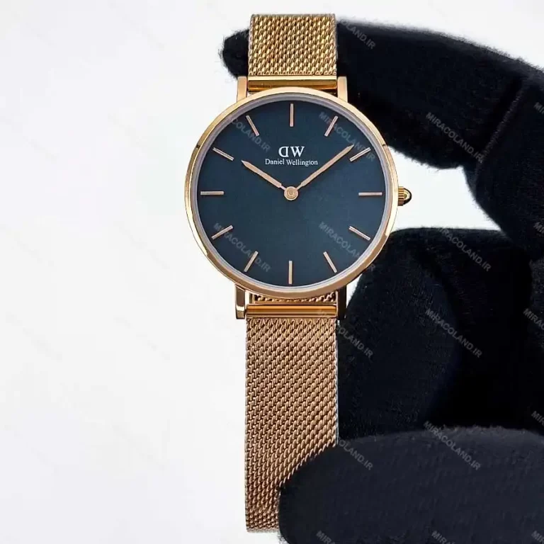 ساعت زنانه دنیل ولینگتون رزگلد صفحه آبی Daniel Wellington DW533L