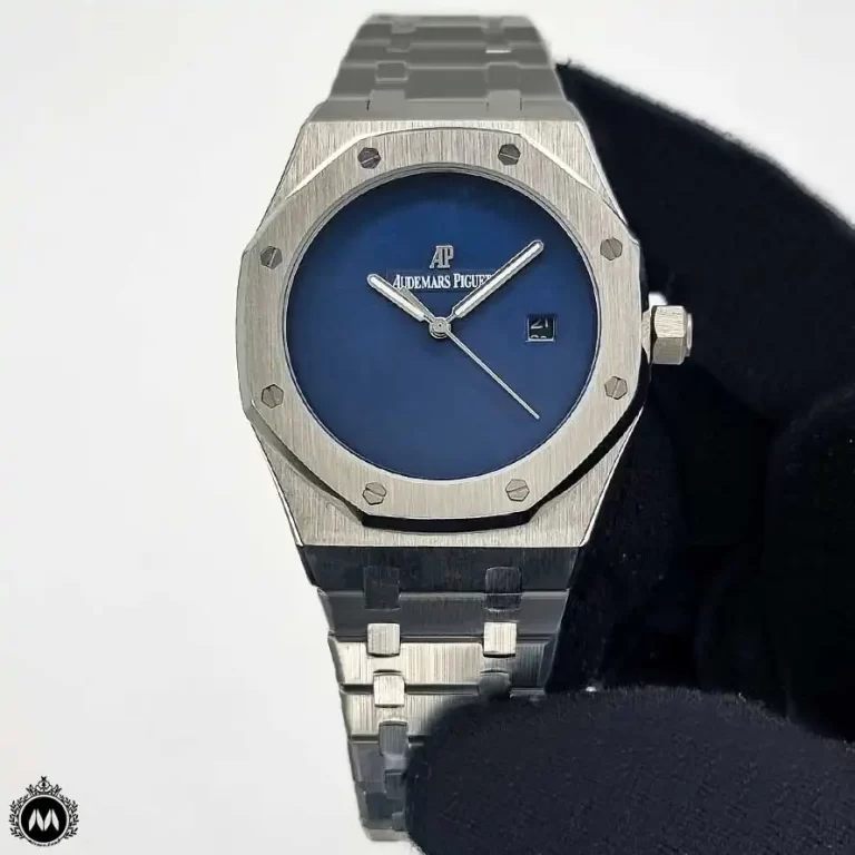 ساعت ادمارز پیگه صفحه آبی اتوماتیک Audemars Piguet Royal Oak OS20346