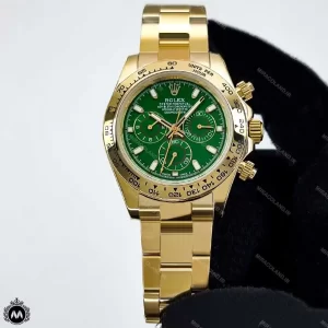 ساعت رولکس دیتونا طلایی صفحه سبز Rolex Daytona RXD2077G