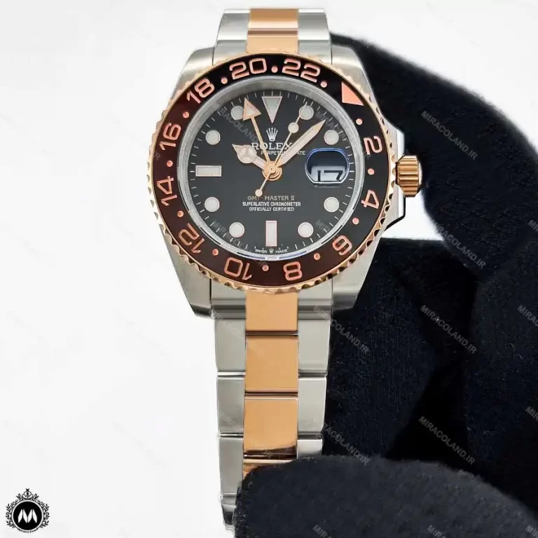 ساعت رولکس جی ام تی مستر رزگلد نقره ای Rolex GMT-Master II RX4069G