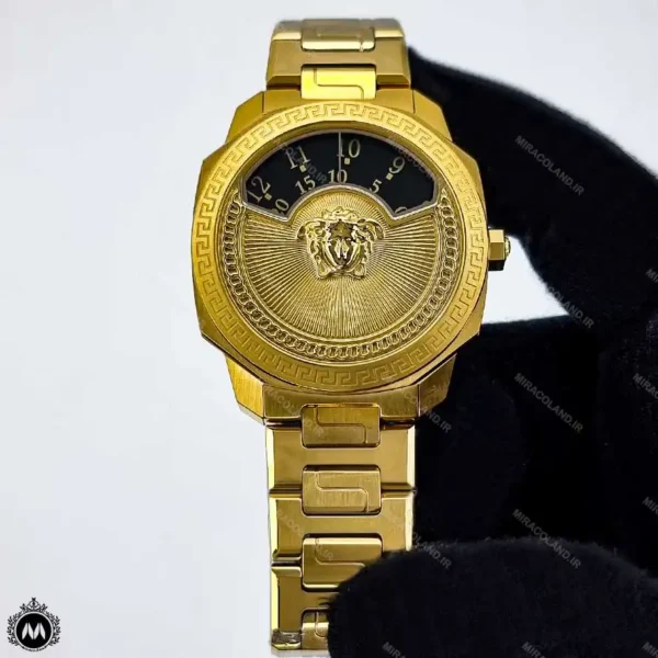 ساعت ورساچه مردانه کنتوری طلایی Versace V9680G