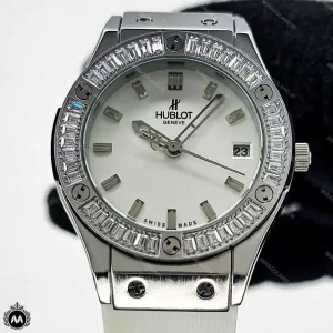 ساعت هابلوت زنانه دور نگین سفید Hublot BigBang H4576L