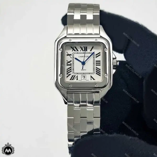 ساعت کارتیر مردانه مدل پنتر نقره ای Cartier Panthere CR531G