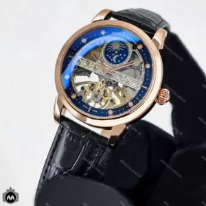 ساعت پتک فیلیپ بند چرم مشکی اتوماتیک Patek Philippe U7890G