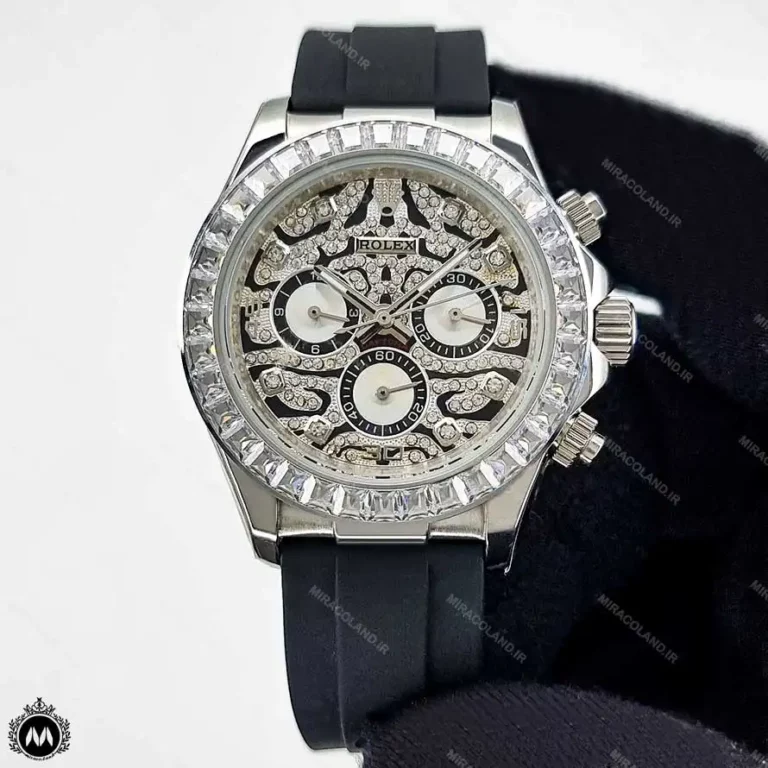 ساعت رولکس دیتونا صفحه نگین نقره ای Rolex Daytona RX5654G