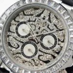 ساعت رولکس دیتونا صفحه نگین نقره ای Rolex Daytona RX5654G