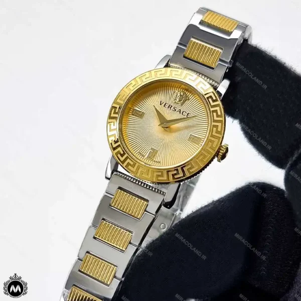 ساعت ورساچه دخترانه ترکیب نقره ای و طلایی Versace V6067L