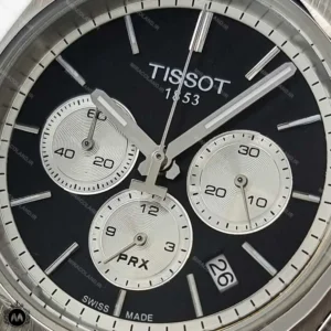 ساعت تیسوت پی آر ایکس کرنوگراف صفحه مشکی TISSOT PRX TP4020G