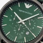 ساعت مچی امپریو ارمانی بند برزنتی سبز Emporio Armani AR1950