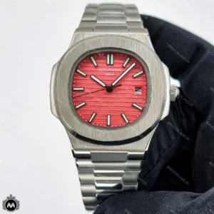 ساعت مردانه پتک فیلیپ ناتیلوس صفحه قرمز 90715 Patek Philippe Nautilus