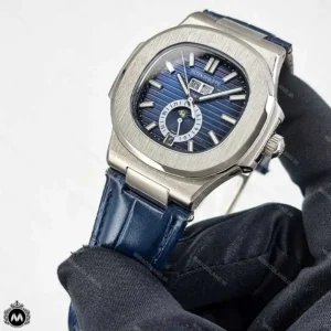 ساعت پتک فیلیپ ناتیلوس بند چرمی اتوماتیک 66422 Patek Philippe Nautilus