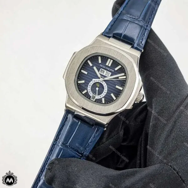 ساعت پتک فیلیپ ناتیلوس بند چرمی اتوماتیک 66422 Patek Philippe Nautilus