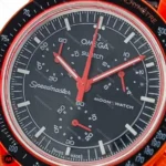 امگا سواچ مأموریت به زمین مشکی قرمز OmegaSwatch Moonswatch1256